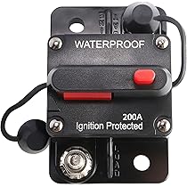 RED WOLF Interruttore Fusibile 40A Con Ripristino Manuale - 12V-48V DC Impermeabile IP67 Per Auto, Barca, Impianto Solare