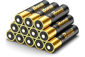 BONAI Gold-plated contacts 1100mAh AAA rechargeable batteries, 12-pack, 1.2V high-capacity NiMH rechargeable batteries, ready to use after pre-charging.