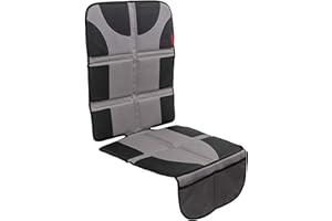 LUSSO GEAR Car Seat Protector with Thickest Padding - Featuring XL Size (Best Coverage Available), Durable, Waterproof 600D Fabric, PVC Leather Reinforced Corners & 2 Large Pockets for Handy Storage
