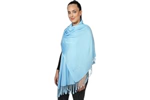 World of Shawls Pashmina Style All Seasons Handcrafted Wrap Shawl Stole Scarf