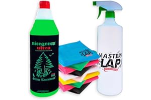 MASTER LAP Nicegreen Ultra. Pack Completo - Multilimpiador Potente y Concentrado | Limpieza Ecológica para Hogar, Oficina y Coche