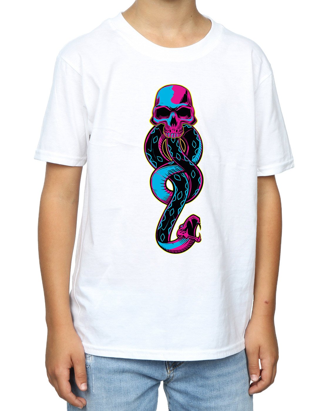 Harry-Potter-Jungen-Neon-Dark-Mark-T-Shirt