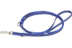 JULIUS-K9 Correa Ajustable Color & Gray, 14 mm x 2,2 m, Azul-Gris