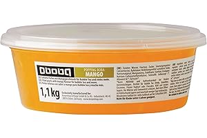 Oboba Popping Boba, gefüllte Fruchtperlen für Bubble Tea mit Mangogeschmack, 1 x 1,1 kg