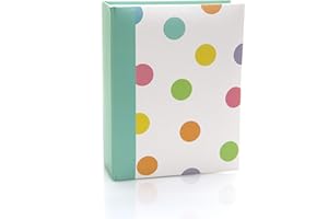 Kenro Candy Spot Colourful Photo Album for 100 Photos - 6x4 Inch / 10x15cm Landscape Picture Album for Small Photos. Small Photo Album with 100 Photograph Storage - CN103SP