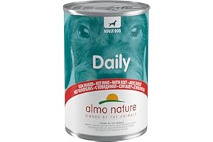 Almo Nature Dailymenu karma dla dorosłych psów z wołowiną, opakowanie 24 x 400 g
