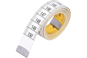 Duasash Dual Sided Measuring Tape for Body Measurements Durable and Flexible Fiber Glass Material Tape Measure, Body Measuring Tape, Waist Measuring, Sewing Tape Measure 60 Inches 150 cm with Ebook