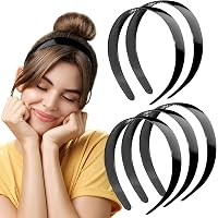 Framendino 100 Stück Weiße Kunststoff-Stirnbänder Ohne Zähne – DIY-Haarbänder Für Frauen & Mädchen