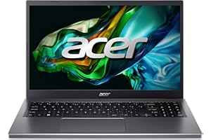 Acer Aspire Go 15 AG15-71P, Ordenador Portátil 15.6" Full HD (Intel Core i5-13420H, 16 GB RAM, 512 GB SSD, UHD Graphics, Windows 11 Home), Color Plata, Teclado QWERTY Español