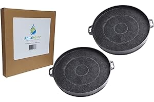 AquaHouse Lot de 2 filtres pour hotte de cuisine à charbon compatibles avec FAR, Fagor, Faure et différentes marques de filtre de hotte de 210 mm (CHF02F)