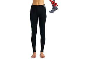 Merinowolle Thermounterwäsche Damen - Merino Unterhose Damen Merino Leggings + Wollsocken