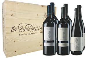 Lo Zoccolaio 2 Langhe Rosso Baccanera + 2 Barbera d'Alba Suculè + 2 Barolo DOCG - Vin Italien dans Bois Cas 6 Bouteilles x 75 cl