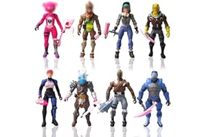 JunMallko 8 Pièces Figurine Fortnit, Fortnit Mini Figurines, Fortnit Mini Figurines Decoration Gateau, Modèle de Personnage Fortnit, Figurine d'action Fortnit, Fortnit Cupcake Topper