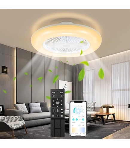 ventilatore da soffitto oscillante con illuminazione a LED