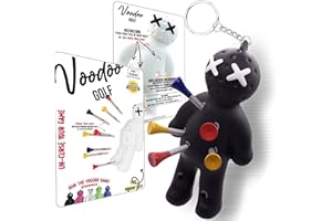 Voodoo Golf Ball Tee Holder | Novelty Keychain Accessory for Bag | Gifts for Men | Fits 3 1/4, 2 3/4, 1 1/2 Tees