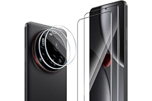ELYCO Schutzfolie Kompatibel mit Xiaomi 15 Ultra für Panzerglas, 2 Stück Displayschutzfolie & 2 Stück Kameraschutz, 9H Härte Anti-Kratzer, HD Klar 3D Schutzglas