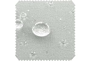 novely® ARAGON WATERPROOF UV+ - Premium Outdoor-Stoff - Lichtechter Möbelstoff - Polsterstoff in Baumwoll-Optik - Markisenstoff - Pflegeleichte Meterware 1lfm (06 Grau)