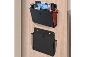 Domemit Campingbil Förvaring med självhäftande husbilstillbehör Essentials husvagnsprylar, 34 x 29 x 14 cm hopfällbar väggmonterad organiserare för sovrum, kontor, sängbord – 2-pack