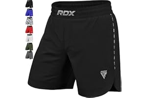 RDX MMA Short pour d'Entraînement et Kick Boxe - Parfait Grappling, Sparring, Arts Martiaux, Cage Fight - Shorts pour BJJ, Muay Thai, Fitness Musculation et Sports de Combat