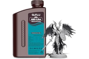 SUNLU Resina ABS-Like per stampante 3D, Resina a Polimerizzazione Rapida UV 405nm per Stampa 3D LCD/DLP/SLA, Non Fragile & Alta Precisione, Grigio 1000G