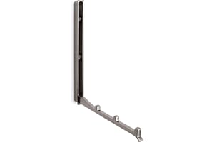 Gedotec Moderne Pliage de Crochet Crochets de Vestiaire Porte-Vêtements Crochet pour Chapeaux, Pliable Came à S'Engager 93 X 13/73 mm Finition Acier Inox Qualité de Marque pour Leur Surface Habitable