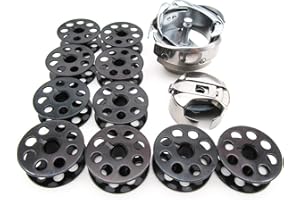 CKPSMS KUNPENG - #HSM-A1TR(280)+BC-DBM(2)-NBL+18034 10 piezas de gancho giratorio UND/Trim y caja de bobina y bobinas para JUKI DNU-241 / NAKAJIMA 280L