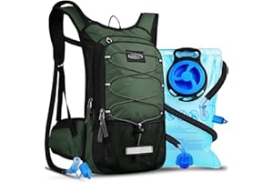 ‎LUNIDRY Lunidry Bicycle Backpack with Hydration Bladder 3L, Running Backpack Hydration Backpack 15L for Men and Women Waterproof Sports Backpack Hydration Backpack for MTB Ski Bike Outdoor Sports