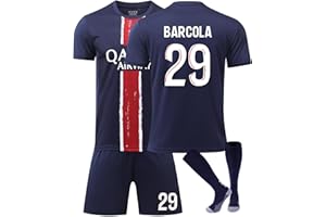 Generisch Fußball Trikot Fußballt Hause/Auswärts Fußballtrikot für Kinder Herren Jungen Fussball Jersey Football Trikots Sportshirt Junge Football Training T-shirts