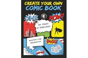 Draw Your Own Comic Book: Thoughtful Fox Blank Comic Book for Kids – 100 Pages to Create Your Own Comics | Drawing Book for Boys & Girls to Draw ... Gift for Kids Who Love to Make Comics | A4