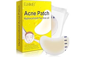 BIEYOC Hydrokolloid-Akne-Patch, große Spot-Kontrollabdeckung mit langer Größe, Punkt-Patch, Aufkleber für Körper, Wange, Stirn und Kinn (20 Pflaster)