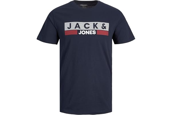 JACK & JONES Herr T-shirt LOLO T-shirt kortärmad crew neck Core TTT