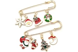 PTDecals 2 spille natalizie PTDecals borsa vestiti adesivi spille, Plastica