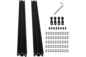 TIOMIOSEA 2 stycken 1 500 mm aluminiumprofil 2040 V typ aluminiumprofil extrudering europeisk standard 20 x 40 aluminium prof