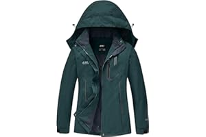 DCmount Regenjacke Damen Wasserdicht übergangsjacke damen Outdoor Wanderjacke softshelljacke für damen mit Kapuze