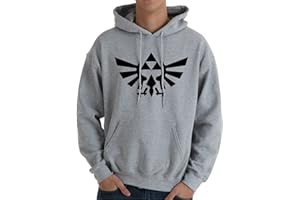 El Desván Nerd Trifuerza - Sudadera con Capucha y Bolsillo para Hombre