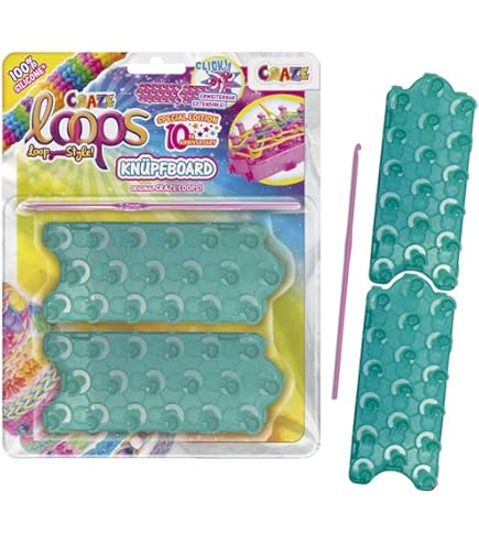 Crochet Métallique Rose + Métier à Tisser Pour Bracelets élastiques - Loisirs Créatifs - Neuf
