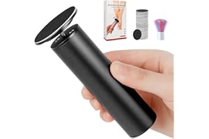 HERBYD Elektrische Hornhautentferner, Einstellbare Geschwindigkeit Professionelles Pediküre Fußfeile mit Austauschbaren Fußfeilen für Tote Harte Rissige Haut, mit 60 Stück Ersatz Schleifkissen(Schwarz)