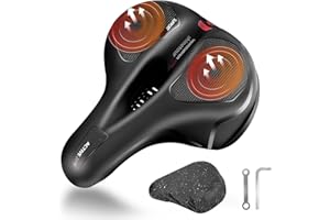 Sella Bici Uomo Donna Comoda - CRECAD Sellino Bici Morbido in Memory Foam - Sedile Bici in Gel Ergonomica Bike Seat con Copertura Impermeabile - Bicycle Seat per City Bike, Biciclette da Strada