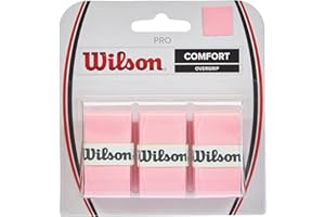 WILSON Bande de Maintien, Pro Overgrip, Unisexe, Noir, 3 Pièces, WRZ4014BK
