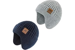SEYUFN Mädchen Mütze Jungen Baby Wintermütze Kinder Babymütze Winter Strickmütze Junge Dinosaurier Beanie Kinder Warm