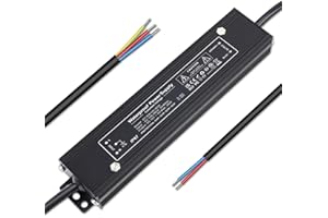 YAYZA! 12V 60W LED Transformer Waterproof IP67 Ultra Slim LED Driver 240V AC to 12V DC 5A Low Volt Converter Power Supply Constant Voltage Adapter for Outdoor Garden Strip Lights