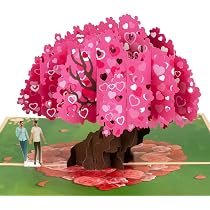 Handgemachte 3D-Pop-up-Karte – Romantisches Paar Mit Blumen, Für Valentinstag, Hochzeit & Mehr