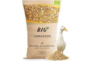 Agrarzone Bio Entenfutter Laufenten 20 kg - 100% Bio-Qualität aus Österreich - Artgerechtes Laufenten Futter mehrfach gereinigt - Futter für Enten Wildenten & Gänse