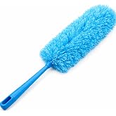 HOMNIX Microfiber Duster with Long Handle | Extendable Cleaning Brush for Home & Car | Soft Washable Dust Cleaner for Fans, C