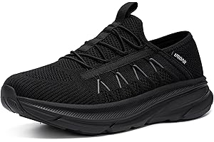 URDAR Scarpe Running Uomo Slip On Scarpe da Corsa Sneakers Interno Esterno Jogging Fitness Sportive Ginnastica Camminata Casual
