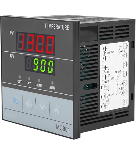 WANGCL REX-C100 LED PID Controller Kits Alarm Digitaler intelligenter Thermostat AC110V-240V WANGCL REX-C100 LED PID Controller Kits Alarm Digitaler intelligenter Thermostat AC110V-240V