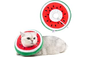 ANWA Adjustable Cat Cone Collar - Soft, Cute Recovery Collar for Kittens After Surgery