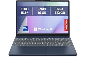 Lenovo IdeaPad Slim 3 Notebook 15,3” WUXGA (1920x1200), Intel Core 7 240H, 16GB RAM, 512GB SSD, Windows 11 Home, WiFi 6 - Cosmic Blue