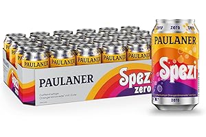 ‎PAULANER BRAUEREI Paulaner Spezi Zero • Erfrischungsgetränk mit Cola & Orange ohne Zucker•EINWEG (24x0,33l)