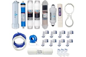 AQUA D PURE Aquadpure Complete Ro Purifier Filter Service Kit Of 80 Gpd Membrane Water With All Accessories (Full Service Kit With 02 Inline)